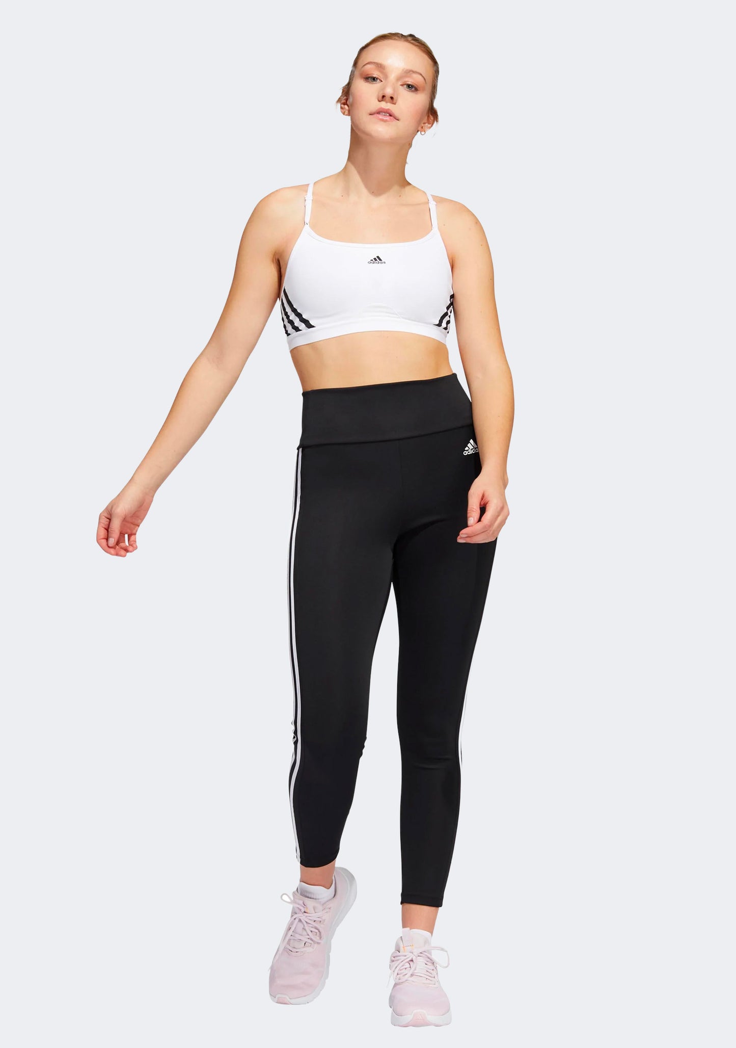 Adidas Women's Aeroreact Training 3 Stripes Bra