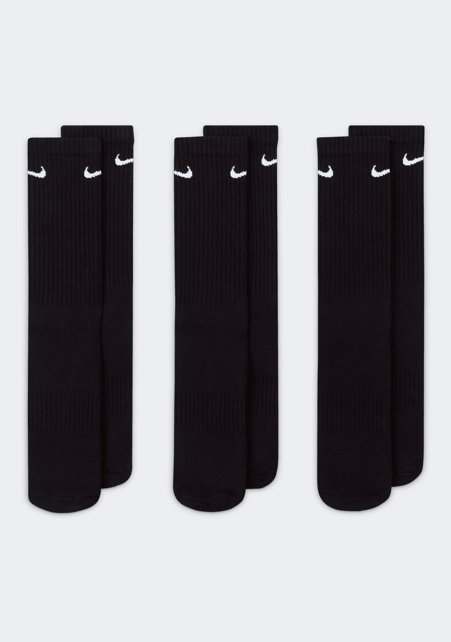 Nike Adults Everyday Cushioned Training Crew Socks (3 Pack)