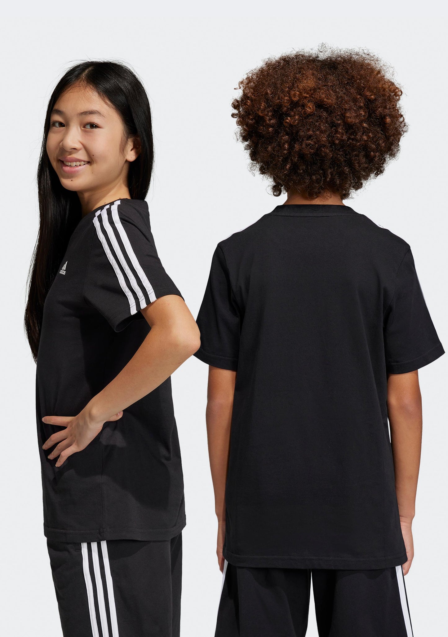 Adidas Kids’ Essentials 3-Stripes Cotton Tee