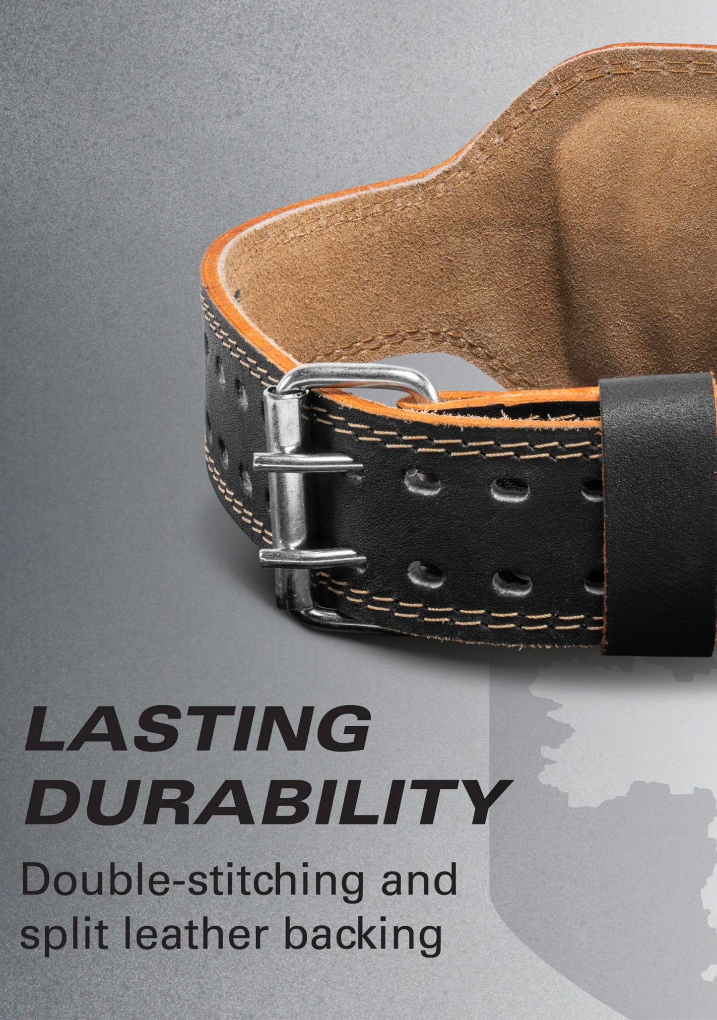 Harbinger Padded 6-inch Leather Weightlifting Belt