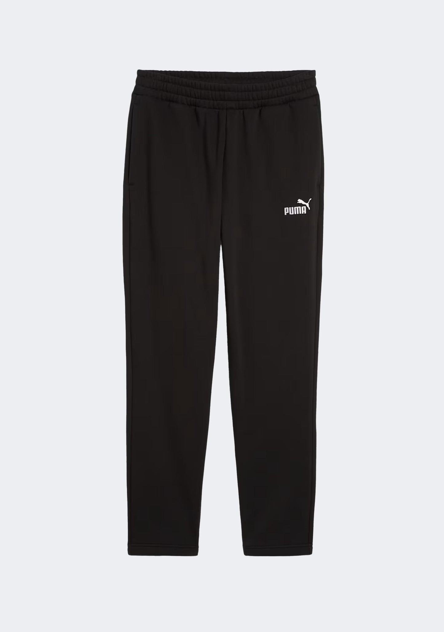 Puma Men's ESS Logo Open Hem Sweatpants Black