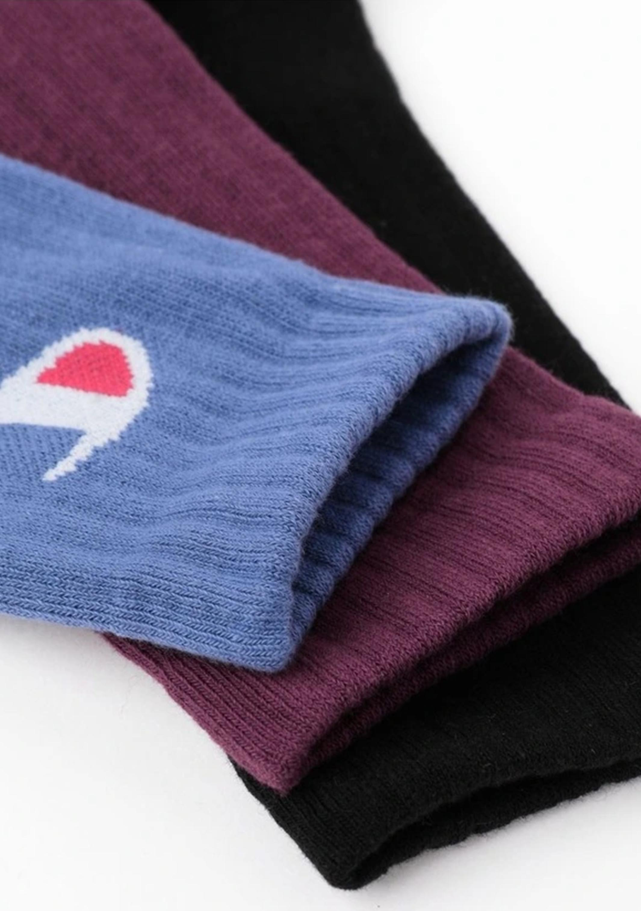 Champion 3 Pack Sports Crew Socks in Multi Colour