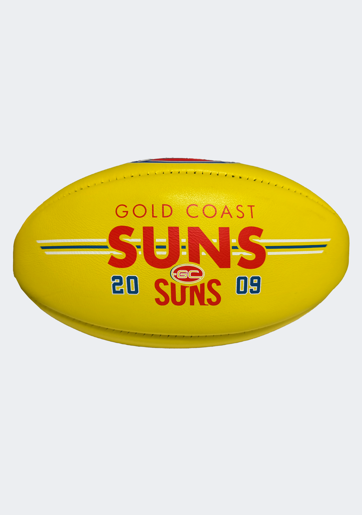 Sherrin AFL Gold Coast Suns Team Yellow Leather Football