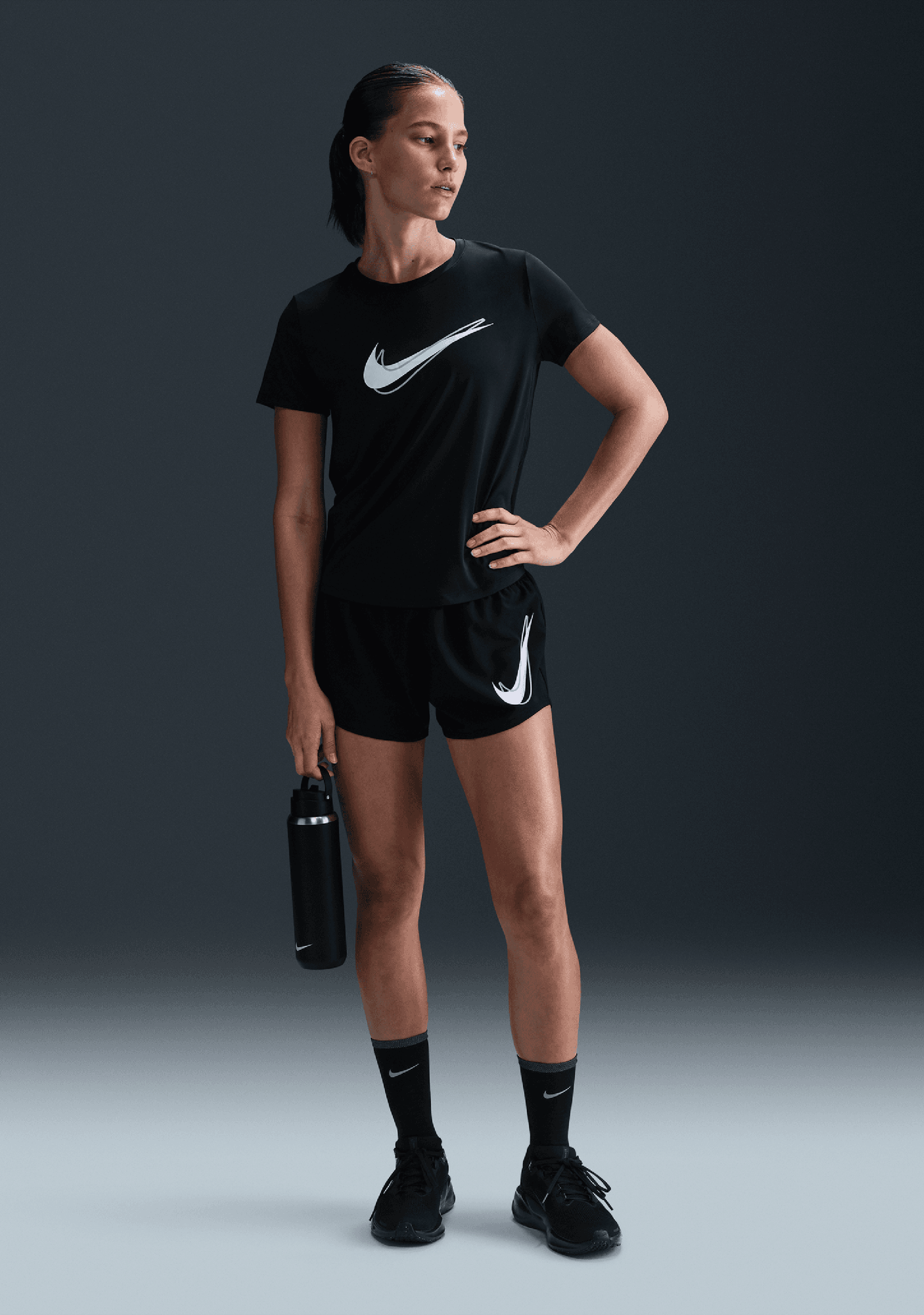 Nike Women's One Swoosh Dri-FIT Short-Sleeve Running Top