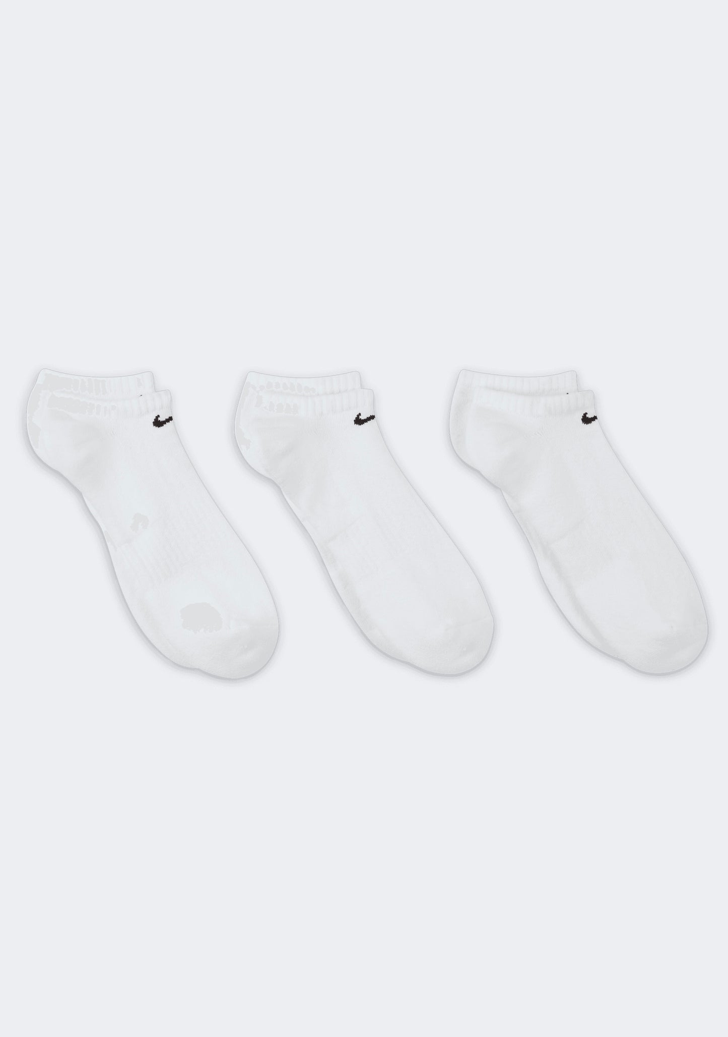 Nike Adults Everyday Cushioned No-Show Socks (3 Pack)