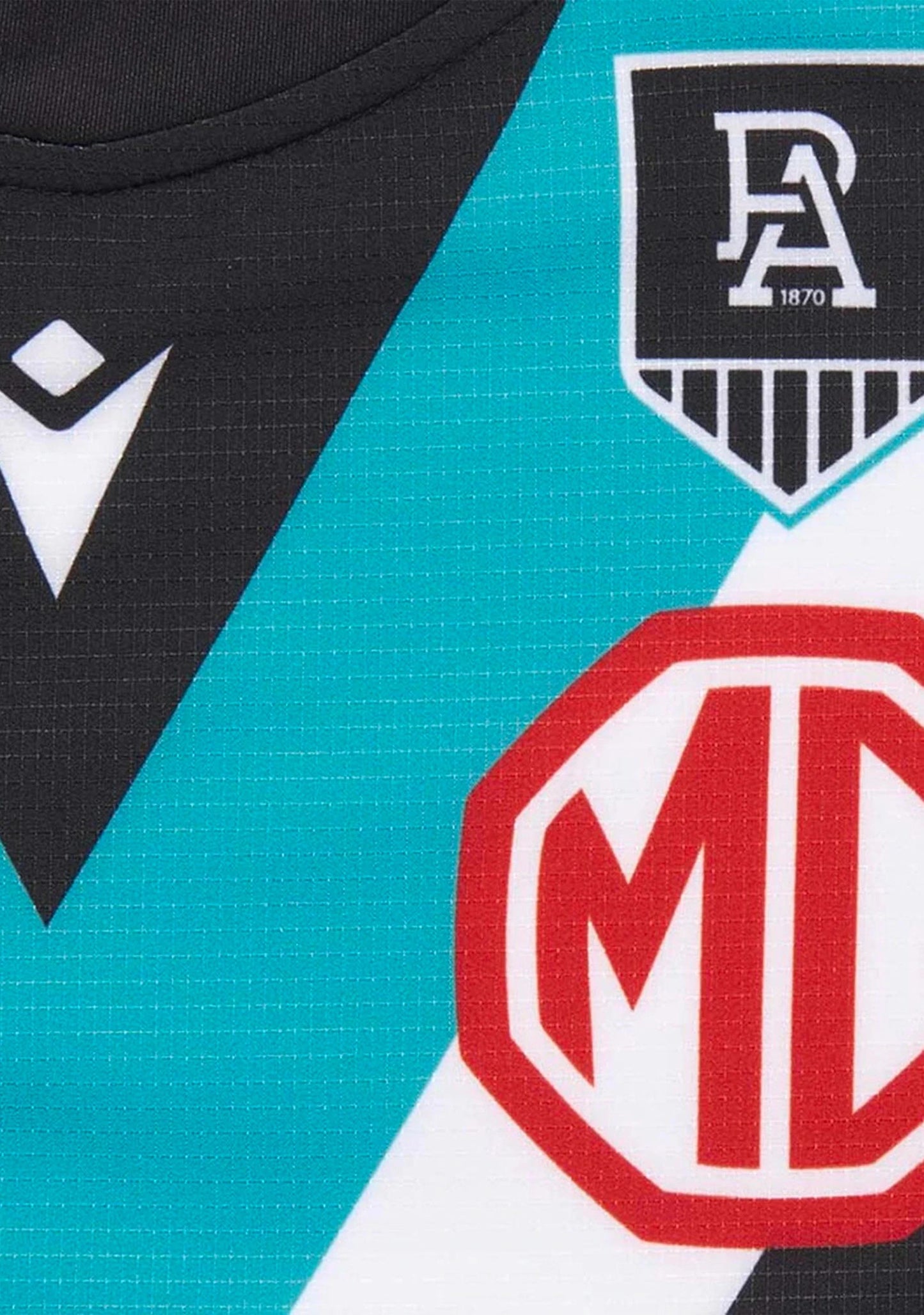 Macron Men's Port Adelaide AFL 2021 Replica Home Guernsey