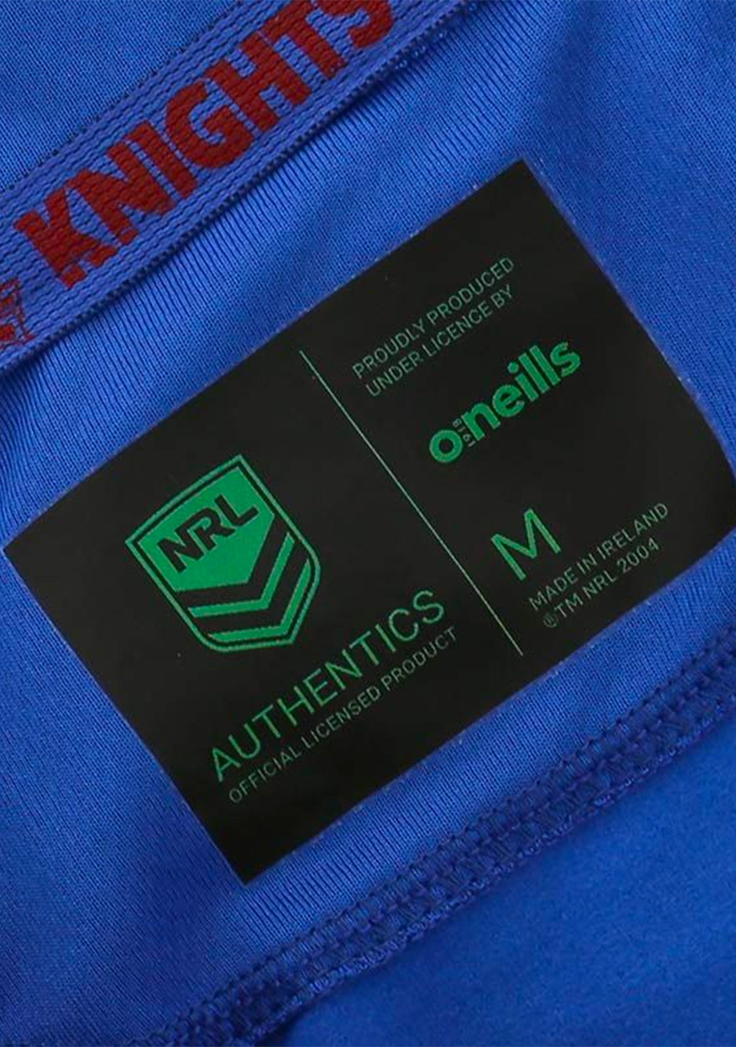 O'Neills Newcastle Knights Men's Severn Brushed Full Zip Lightweight Travel Jacket Marine-Royal-Red