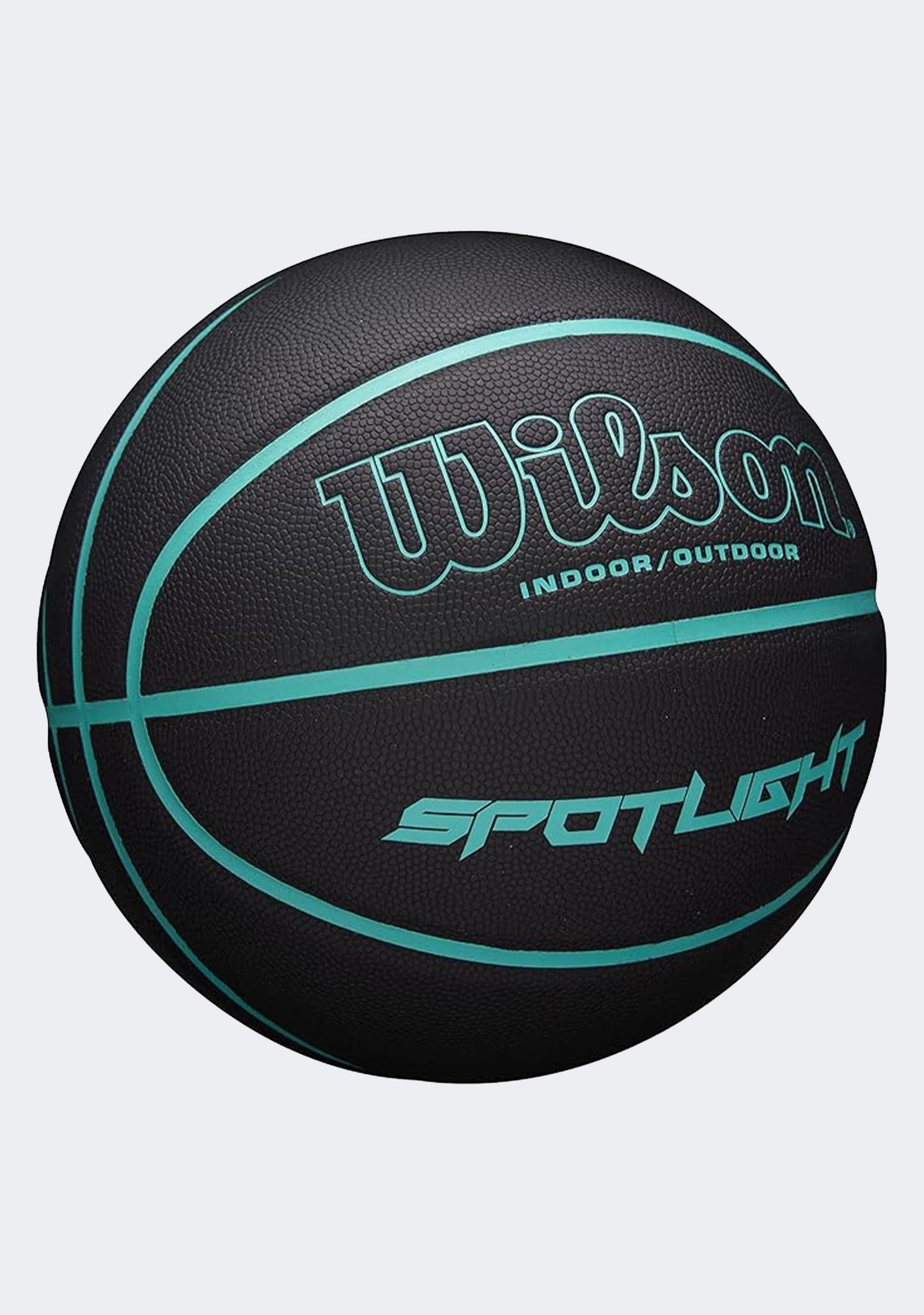 Wilson Spotlight Size 7 Basketball Black/Aqua