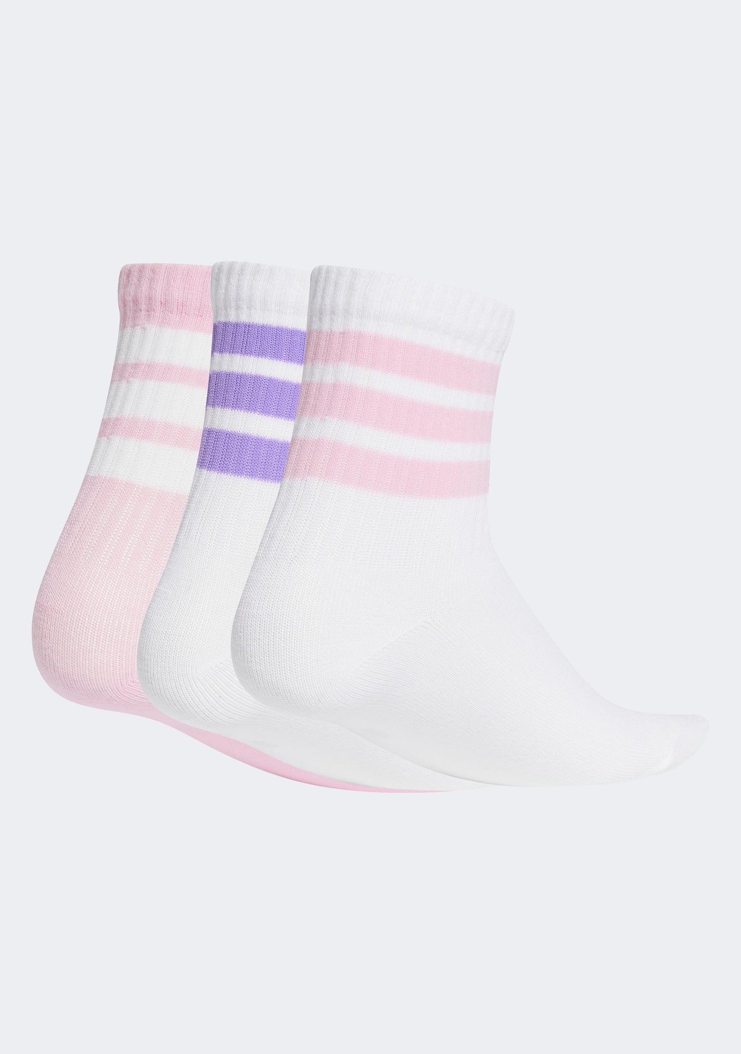 Adidas Kids' 3 Pack Rib Crew Socks