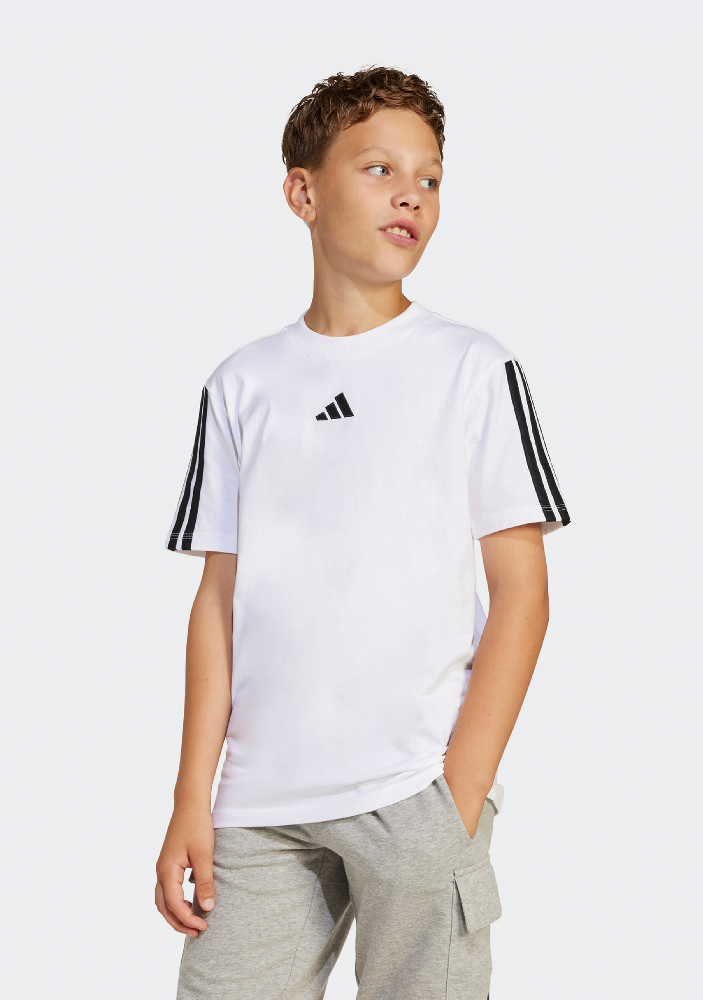 Adidas Kids' 3 Stripe Essentials Tee