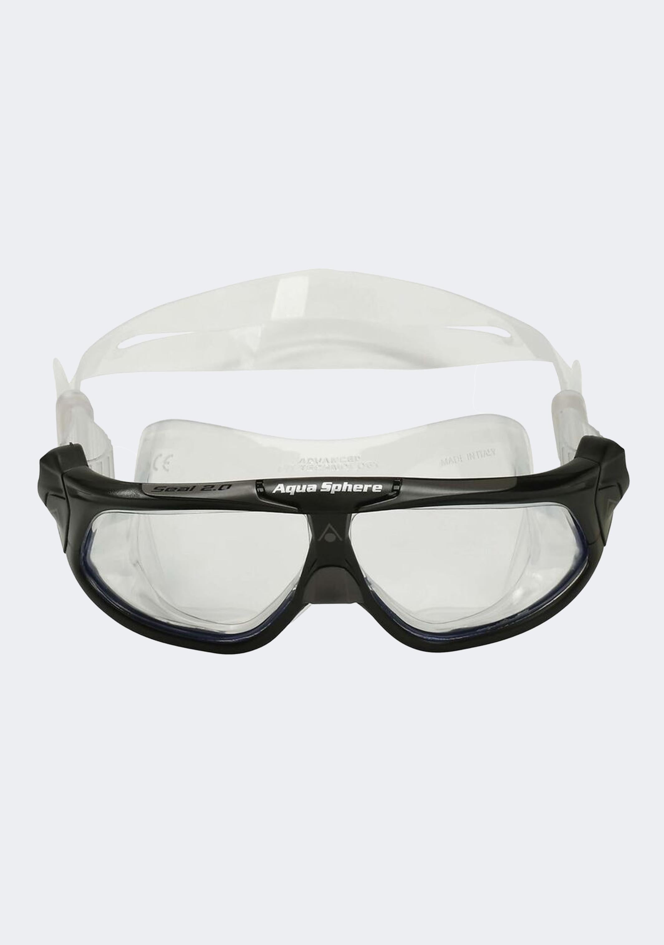 aqua sphere goggles Aquasphere Adults Seal 2.0 Clear Lens Goggles Black/Grey – Jim Kidd Sports