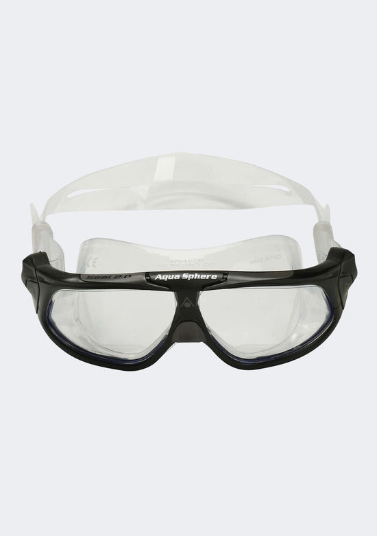 Aquasphere Adults Seal 2.0 Clear Lens Goggles Black/Grey