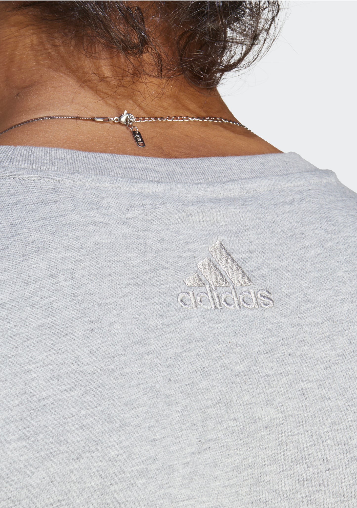Adidas Men's Essentials Single Jersey Big Logo Tee Grey
