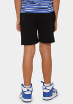 Champion Kids French Terry Logo Shorts <br> KW3GN BLK