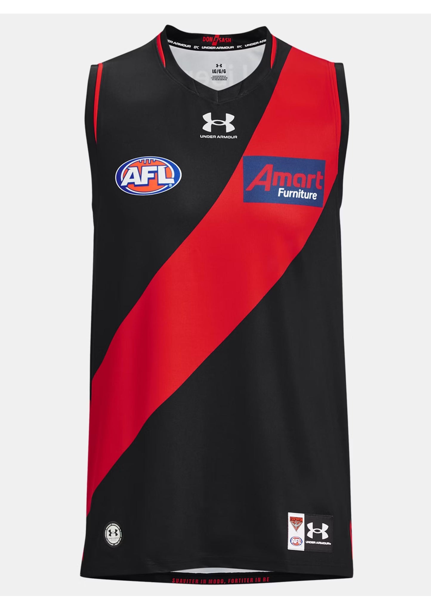 Under Armour Boys Essendon FC Replica Sleeveless Guernsey