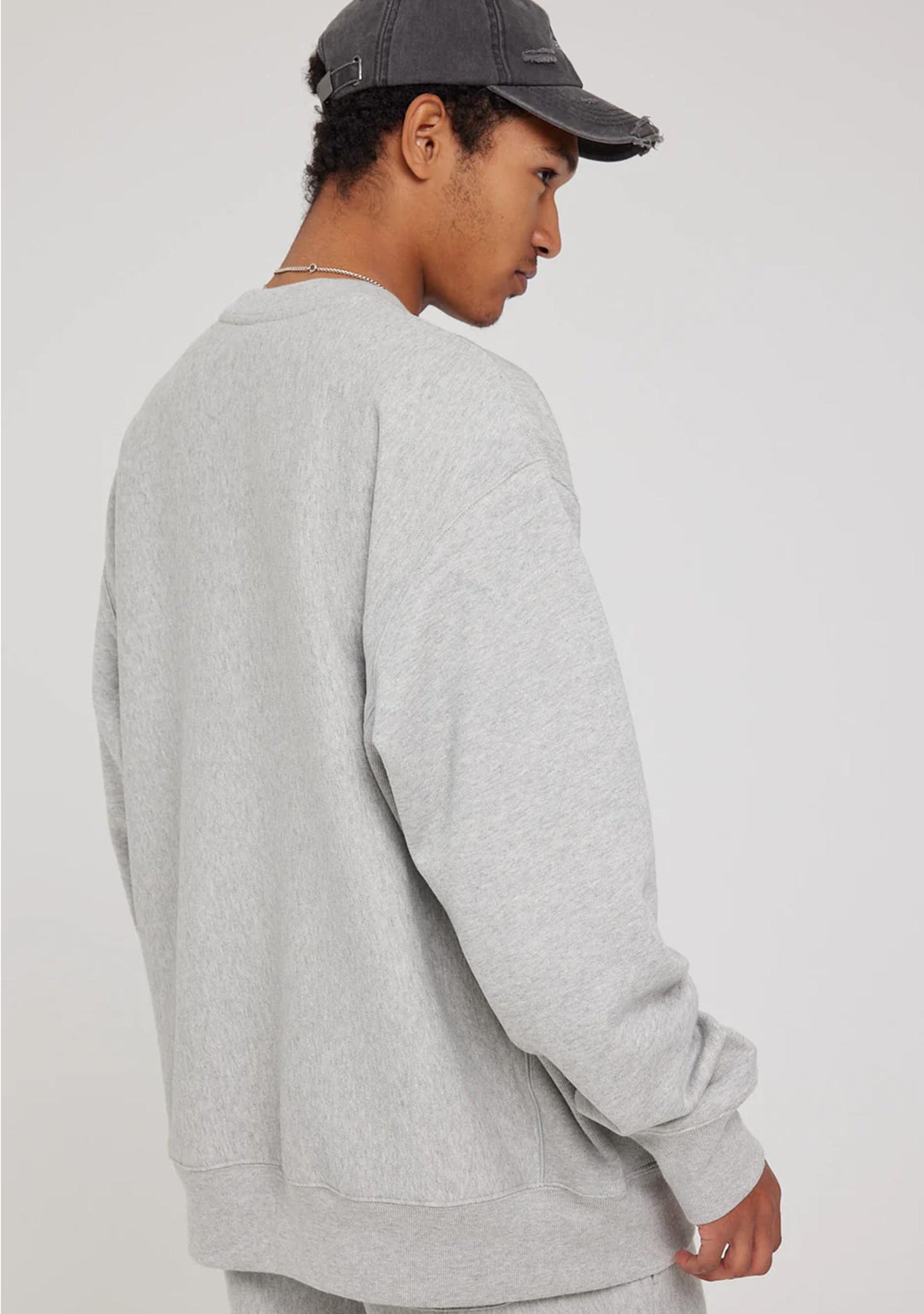 Champion Men's Reverse Weave Cursive Logo Crew