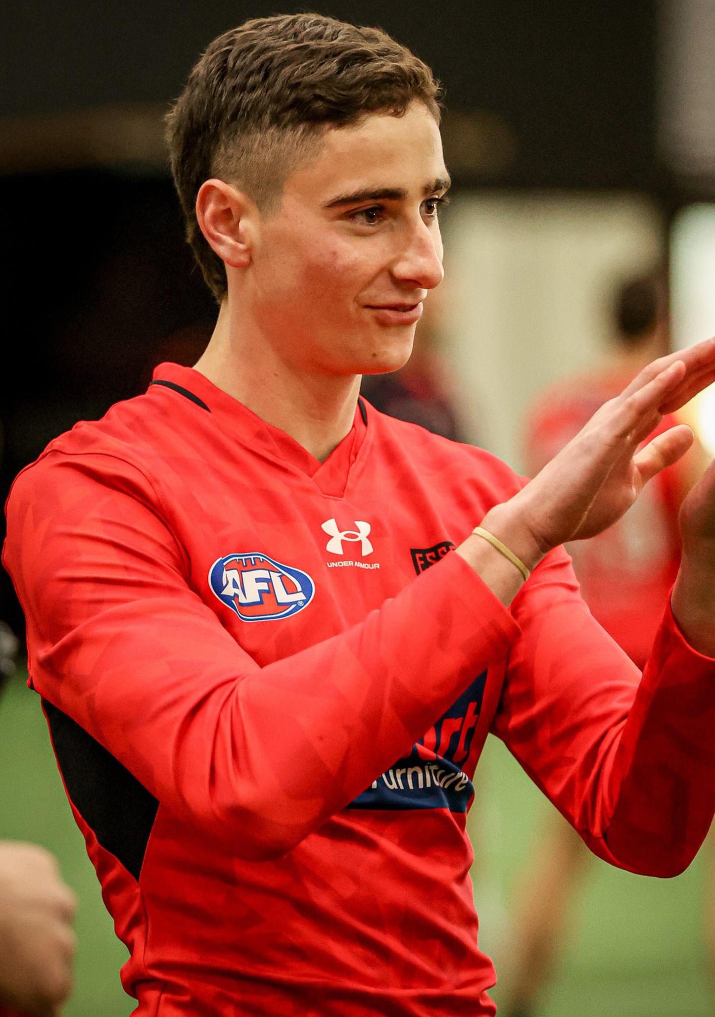 Under Armour Mens Essendon Long Sleeve Guernsey