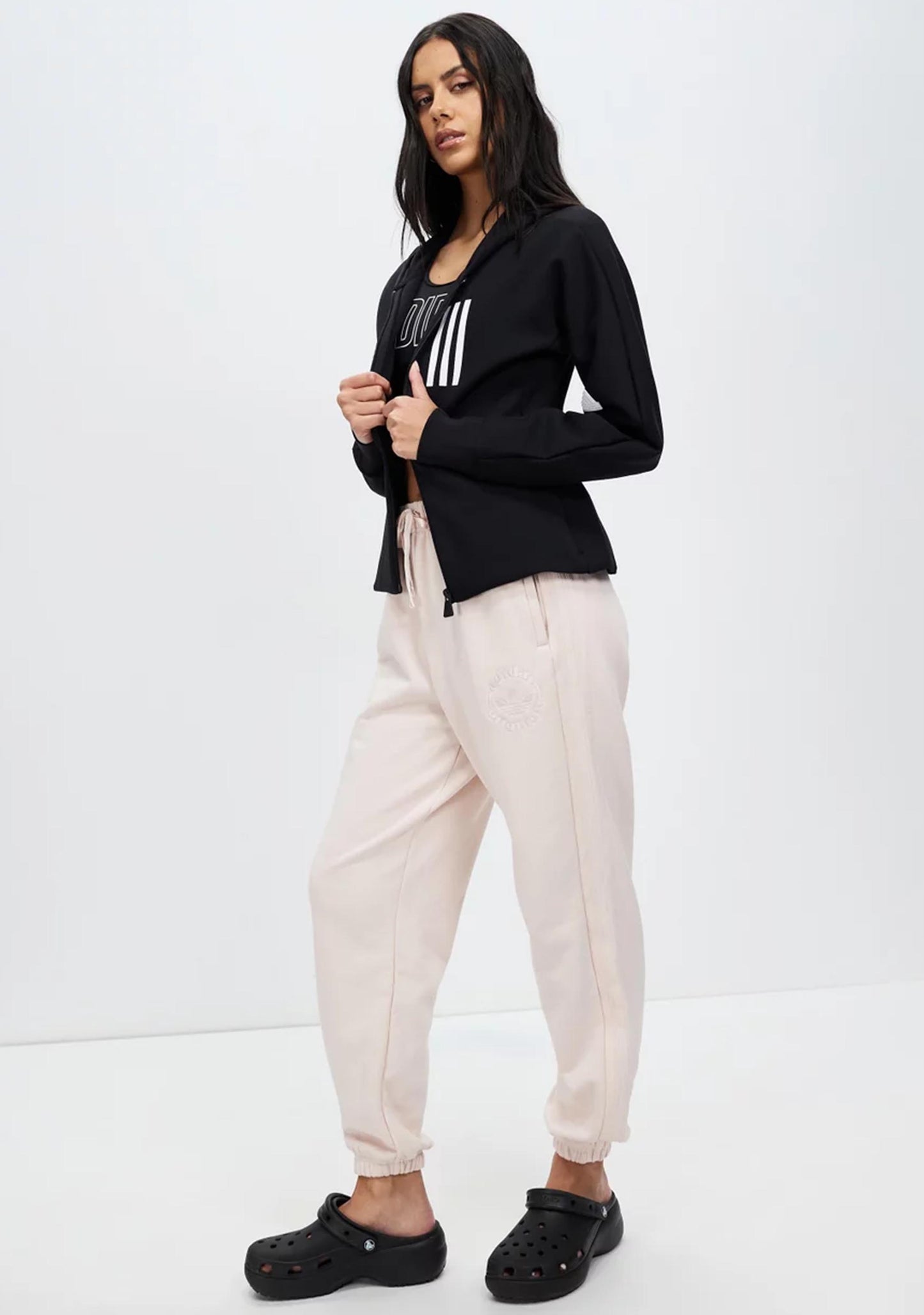 Adidas Womens Mission Victory Slim Fit Full-Zip Hoodie