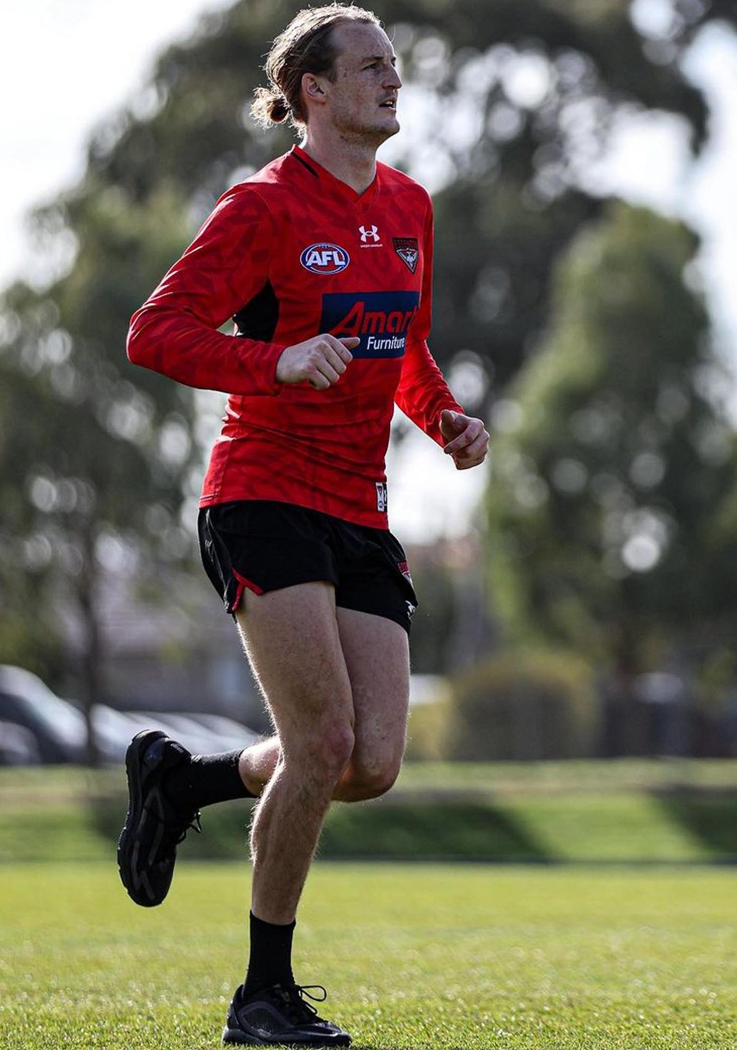 Under Armour Mens Essendon Long Sleeve Guernsey