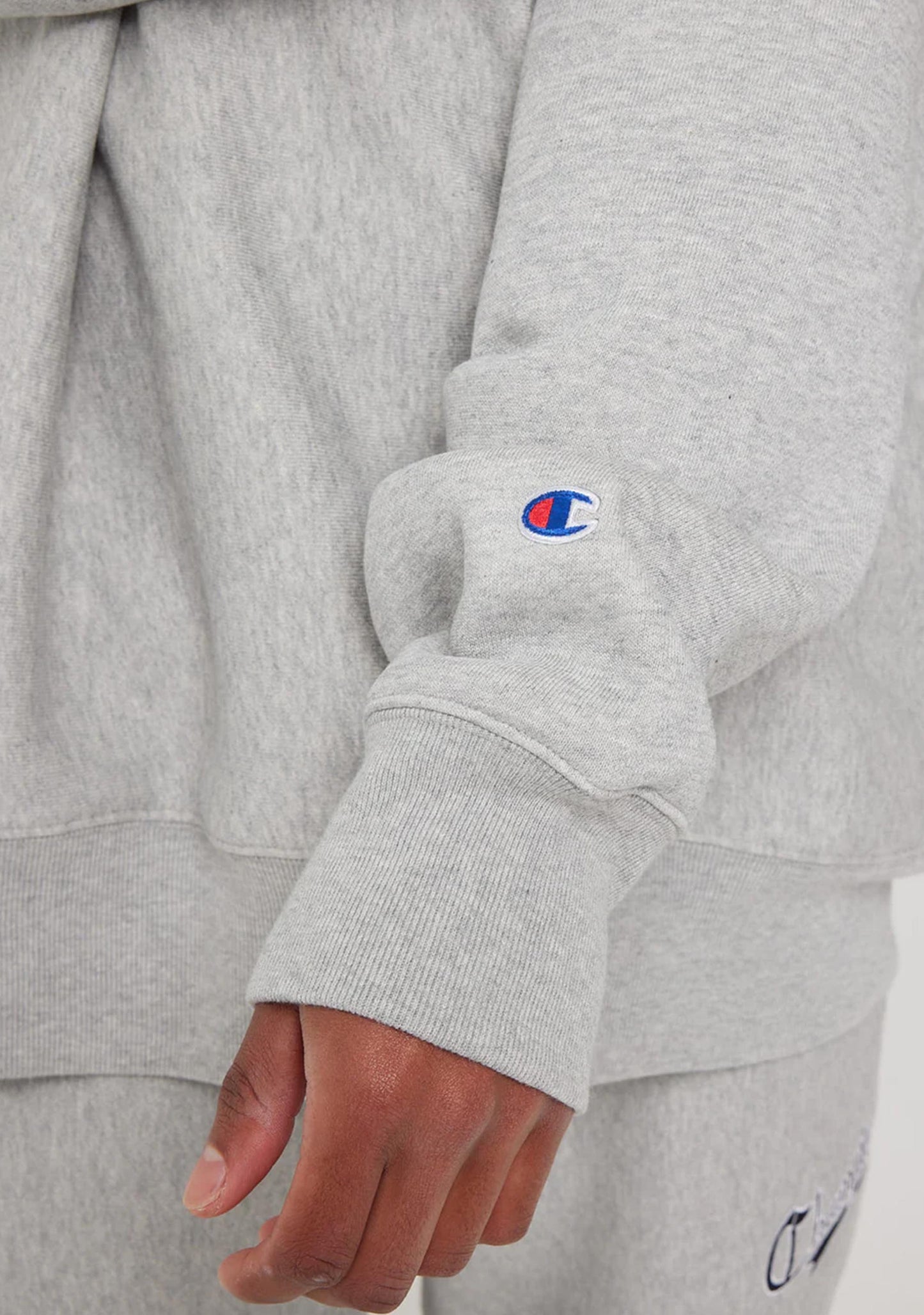 Champion Men's Reverse Weave Cursive Logo Crew