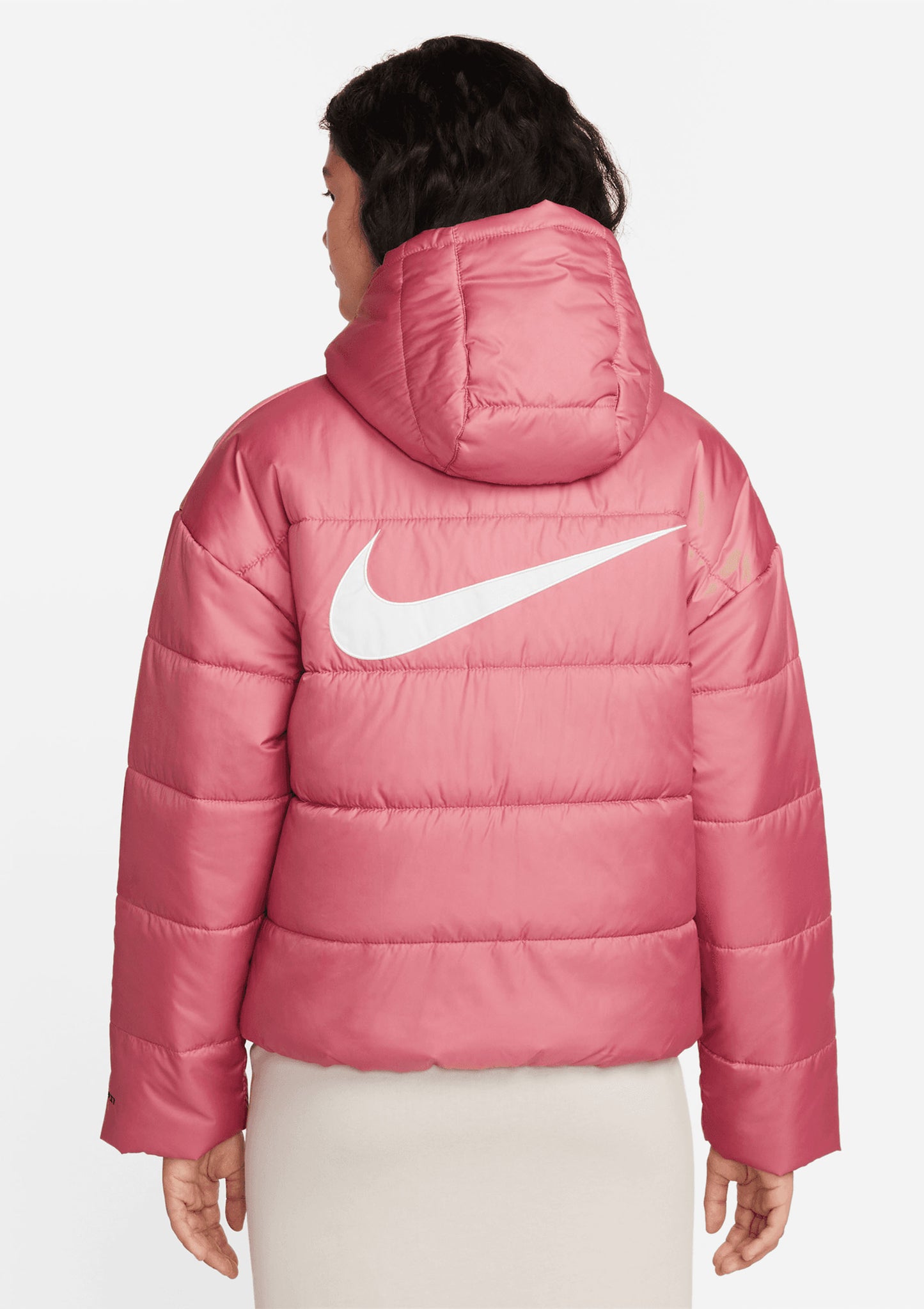 Nike Women's Sportswear Classic Hooded Puffer Jacket Pink