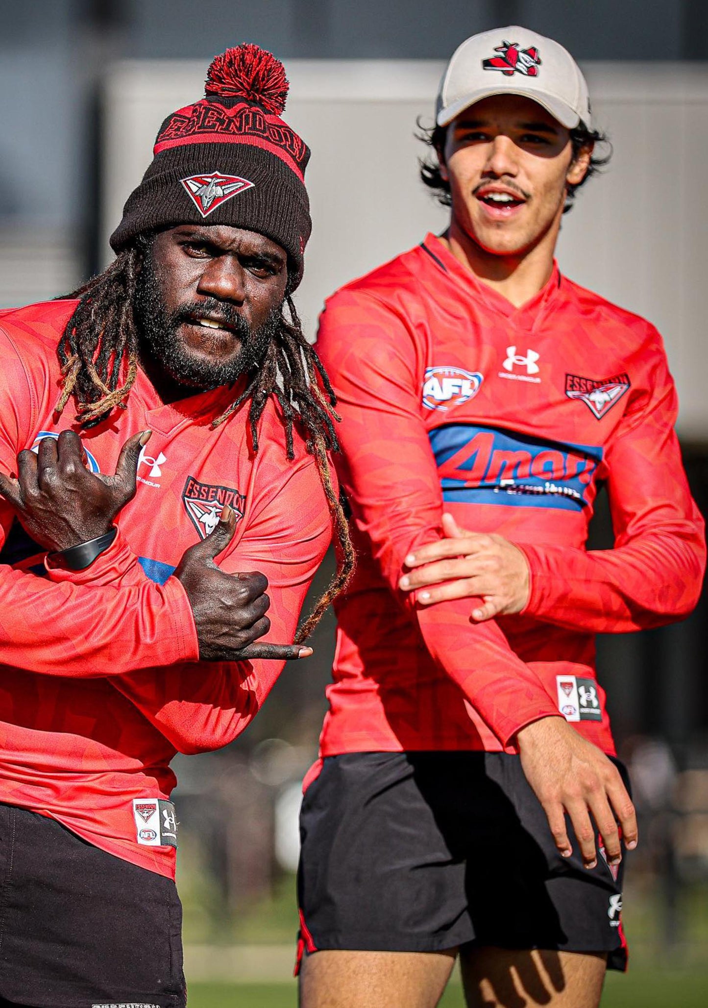 Under Armour Mens Essendon Long Sleeve Guernsey