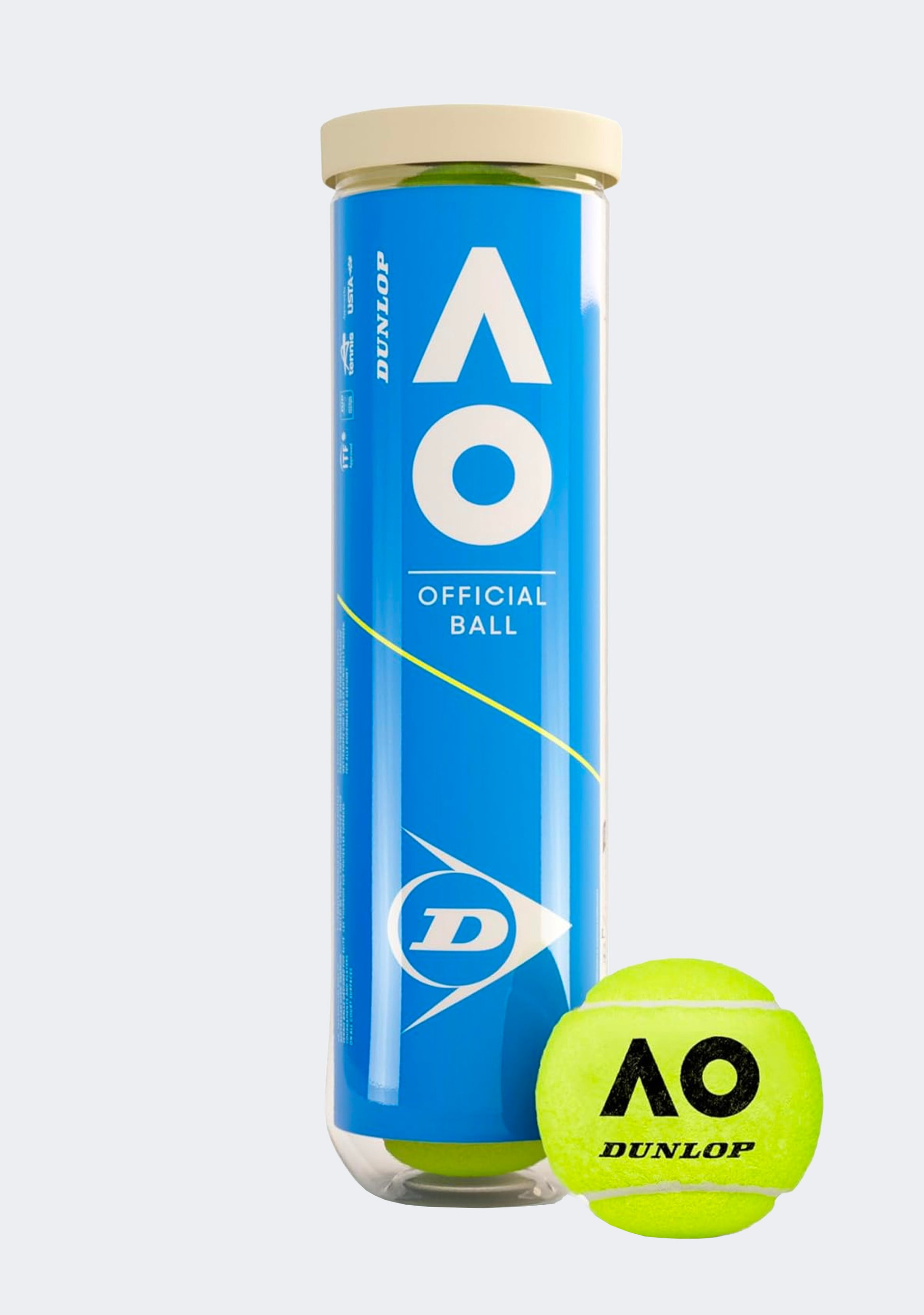 Dunlop Australian Open Official Tennis Ball 4 Pack
