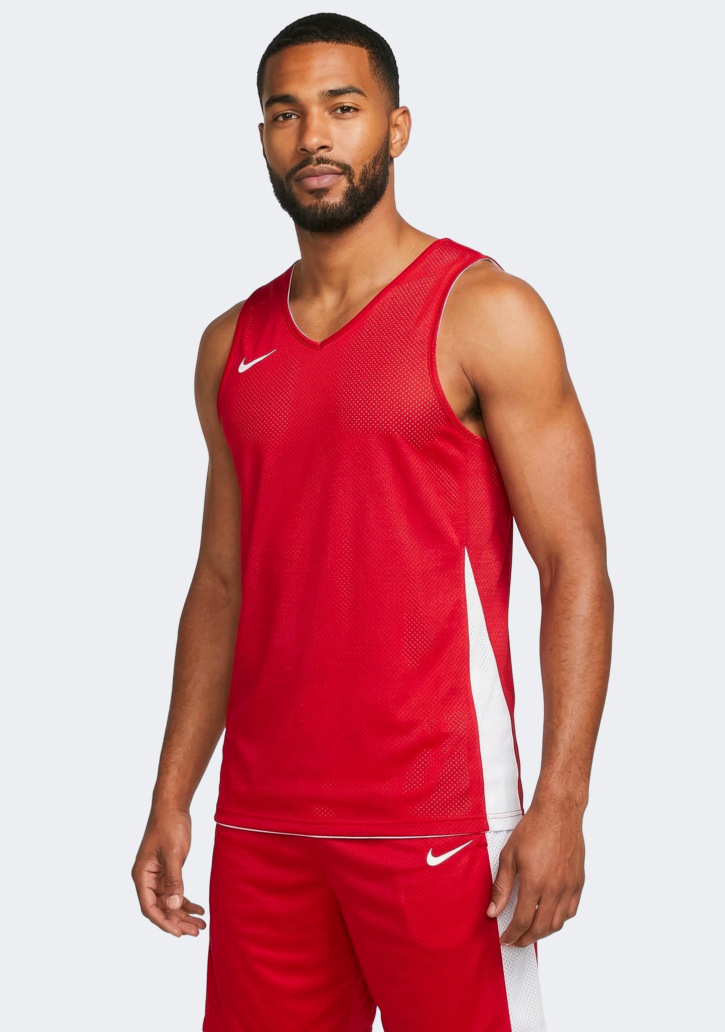 Nike Men's Reversible Basketball Training Jersey - Red/White