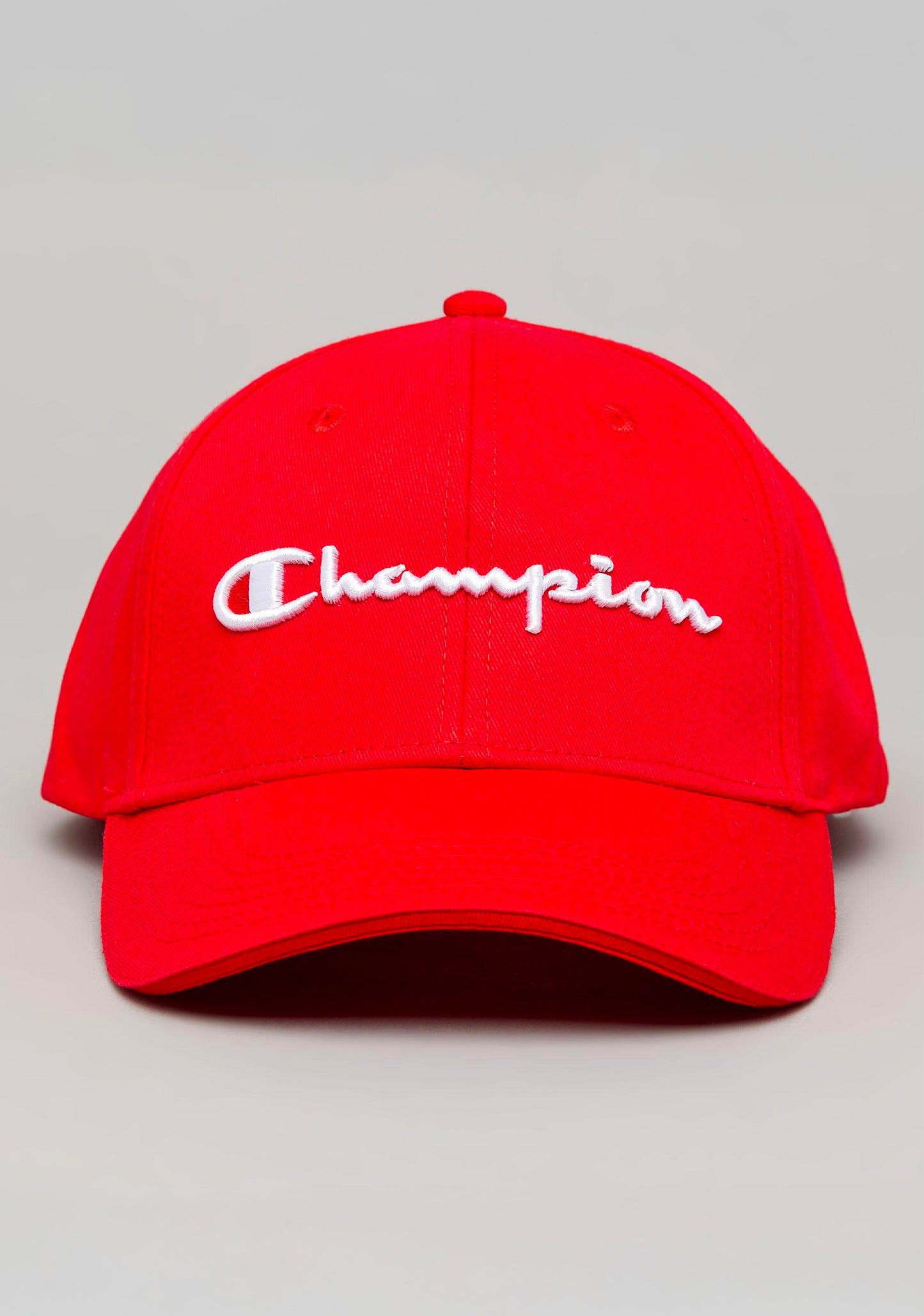 Champion Embroidered C-Life Dad Cap Red