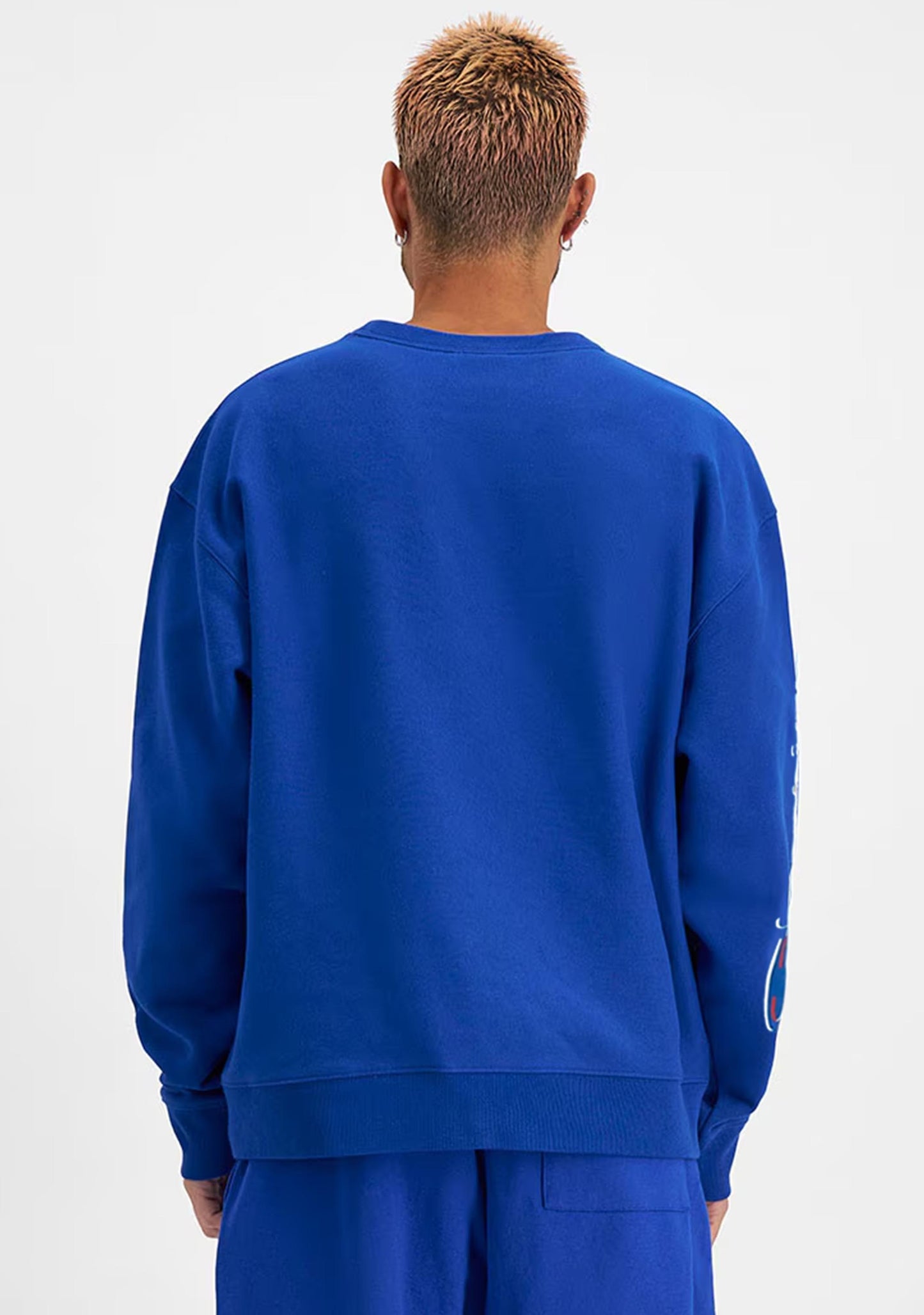 Champion Mens Sporty Graphic Print Crew