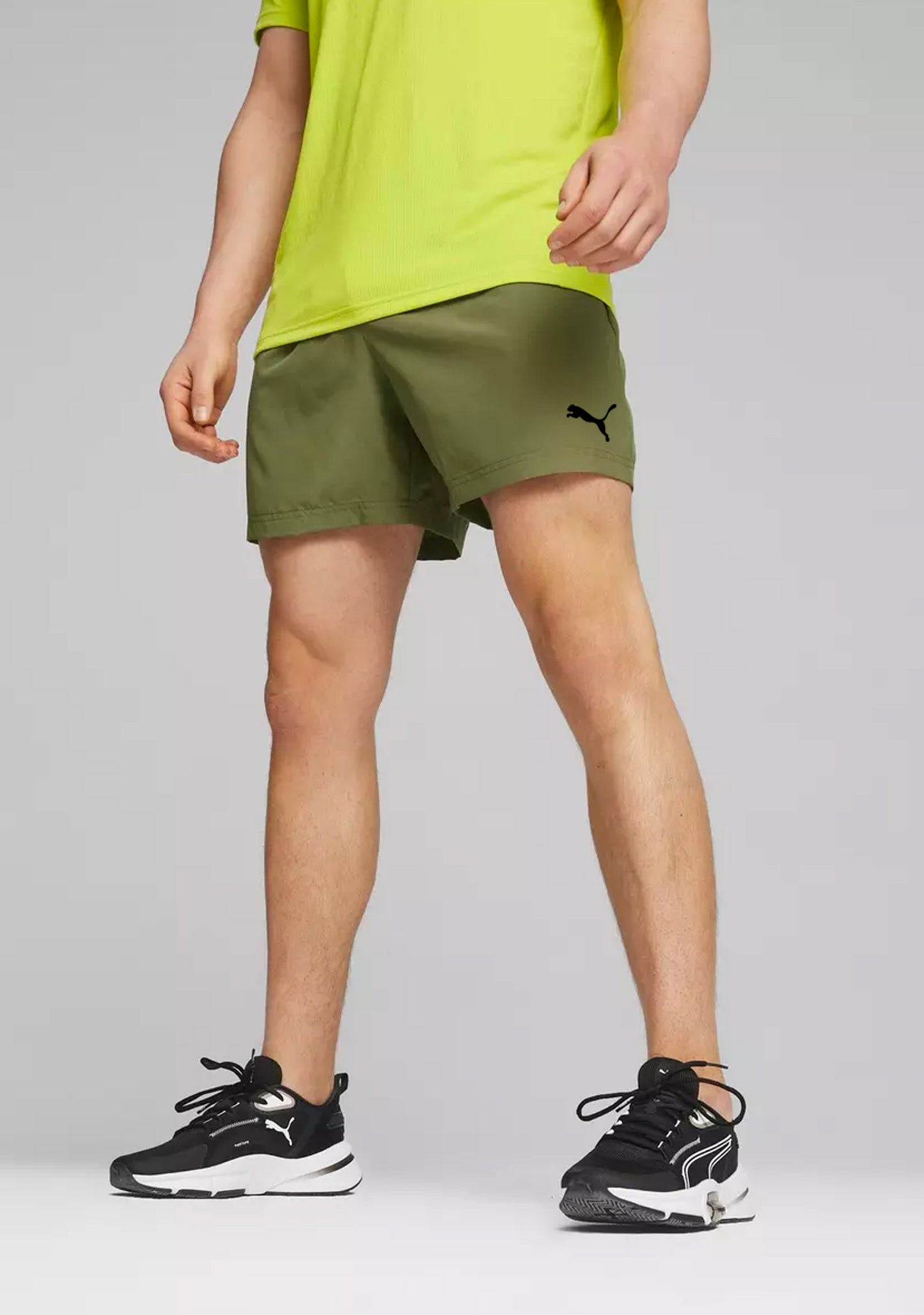 Puma Men’s Active Woven 5" Shorts Dark Olive