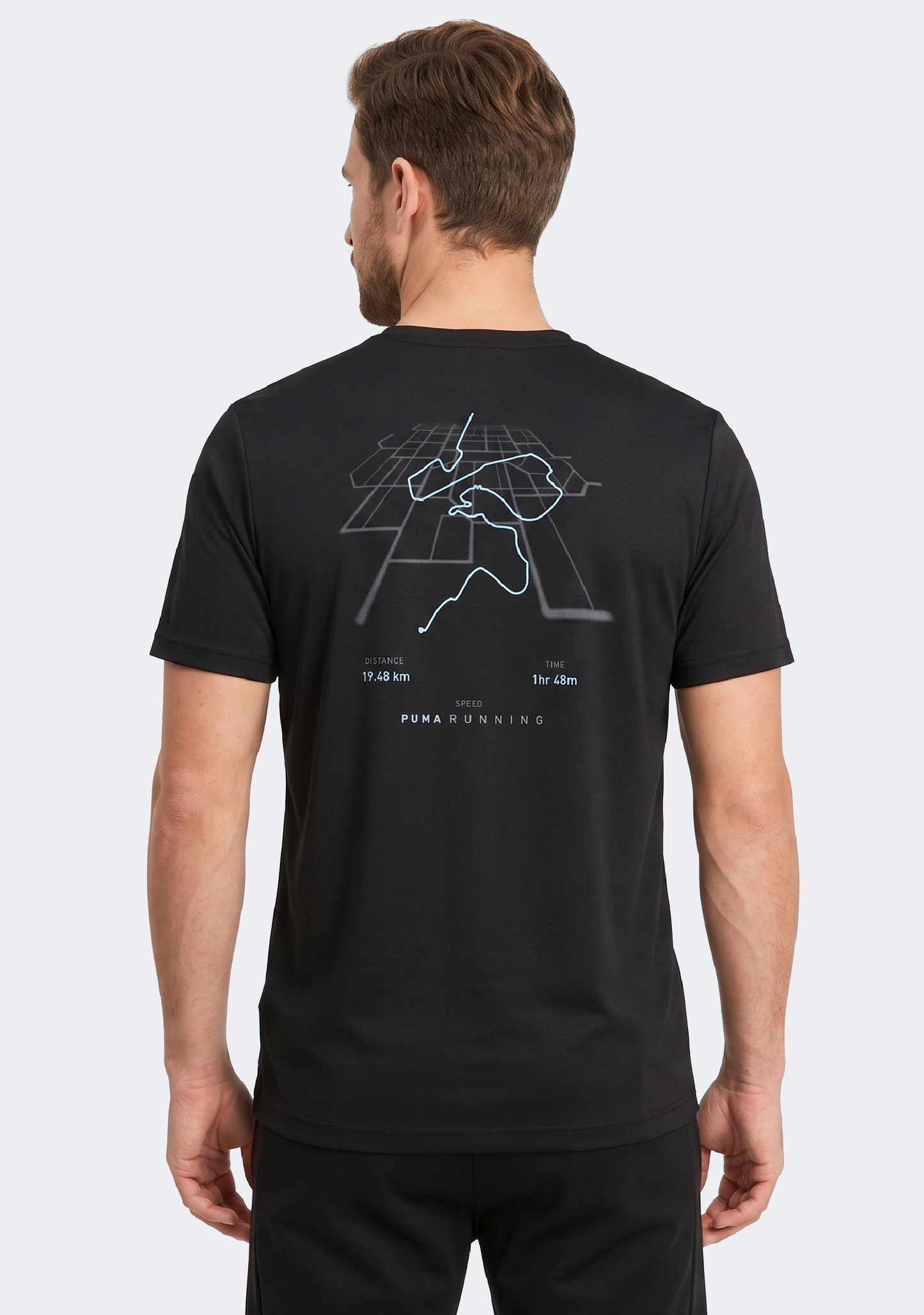Puma Men's Illustrative Graphic Running Tee