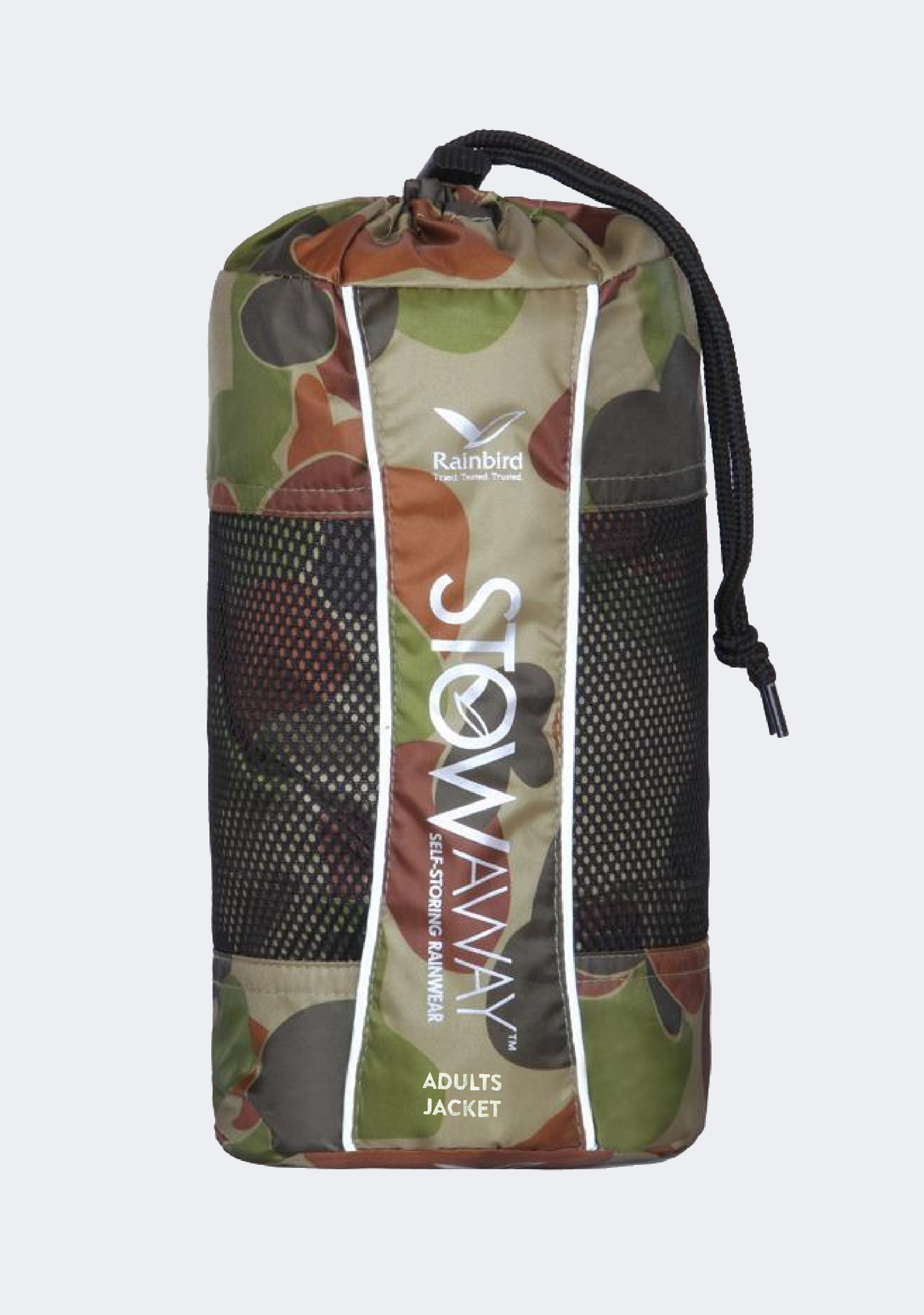 Rainbird Adults Unisex Stowaway Jacket Camo Print