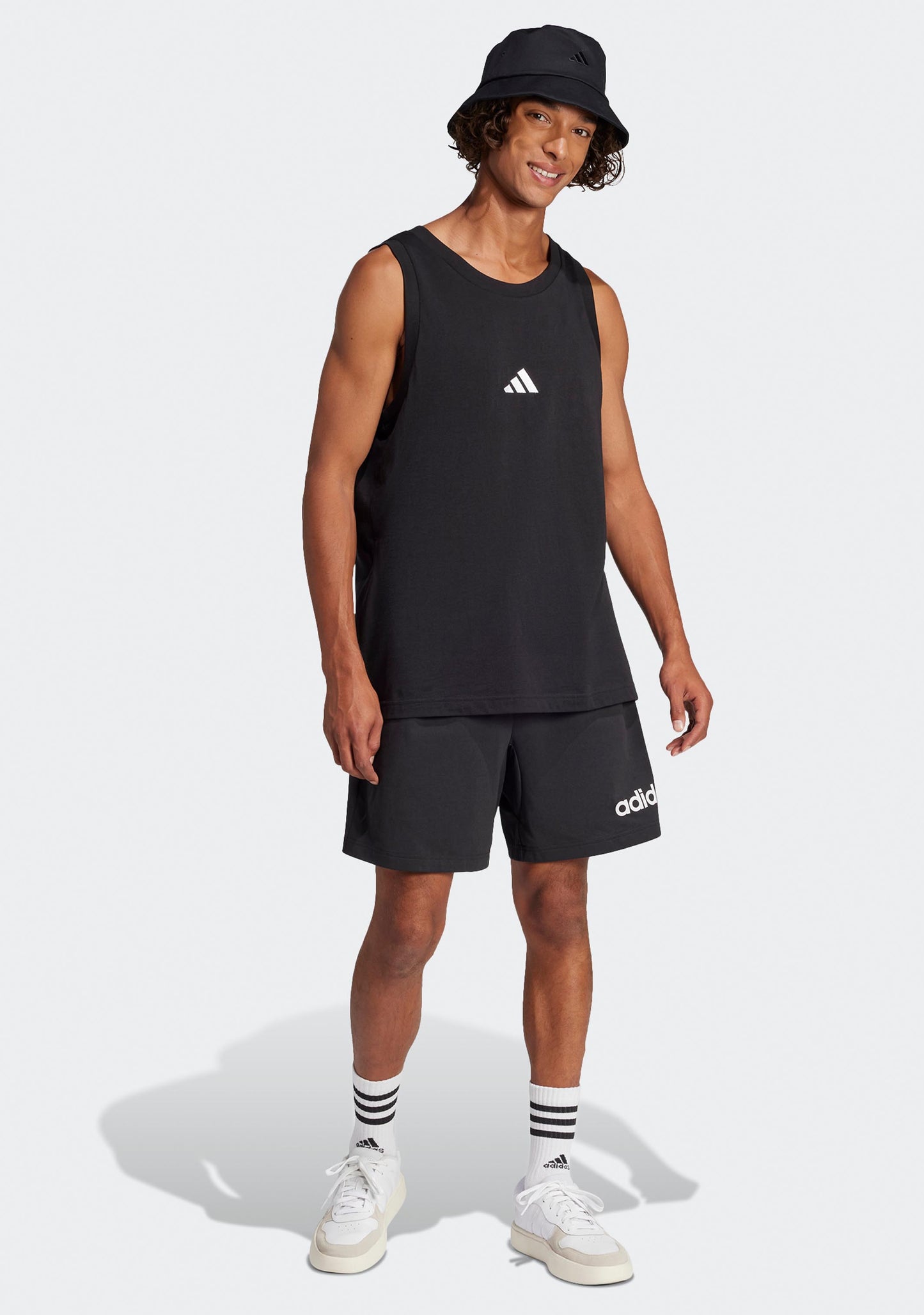 Adidas Men's Essentials Small Logo Tank Top