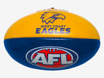 Burley PVC AFL West Coast Eagles Footy Ball 20cm <br> 9BA102G017