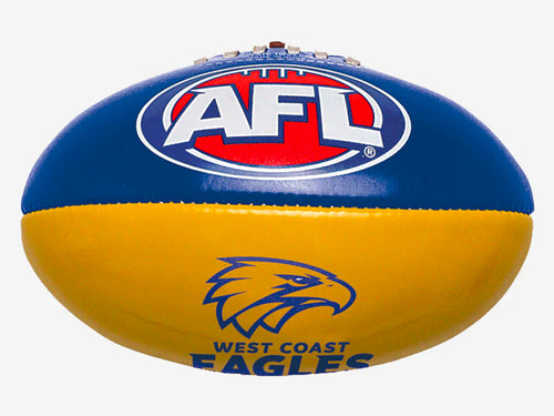 Burley PVC AFL West Coast Eagles Footy Ball 20cm <br> 9BA102G017