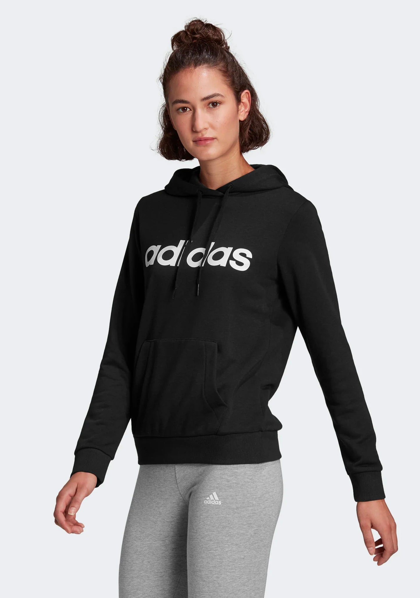 Adidas Women's Essentials Linear Cotton Hoodie