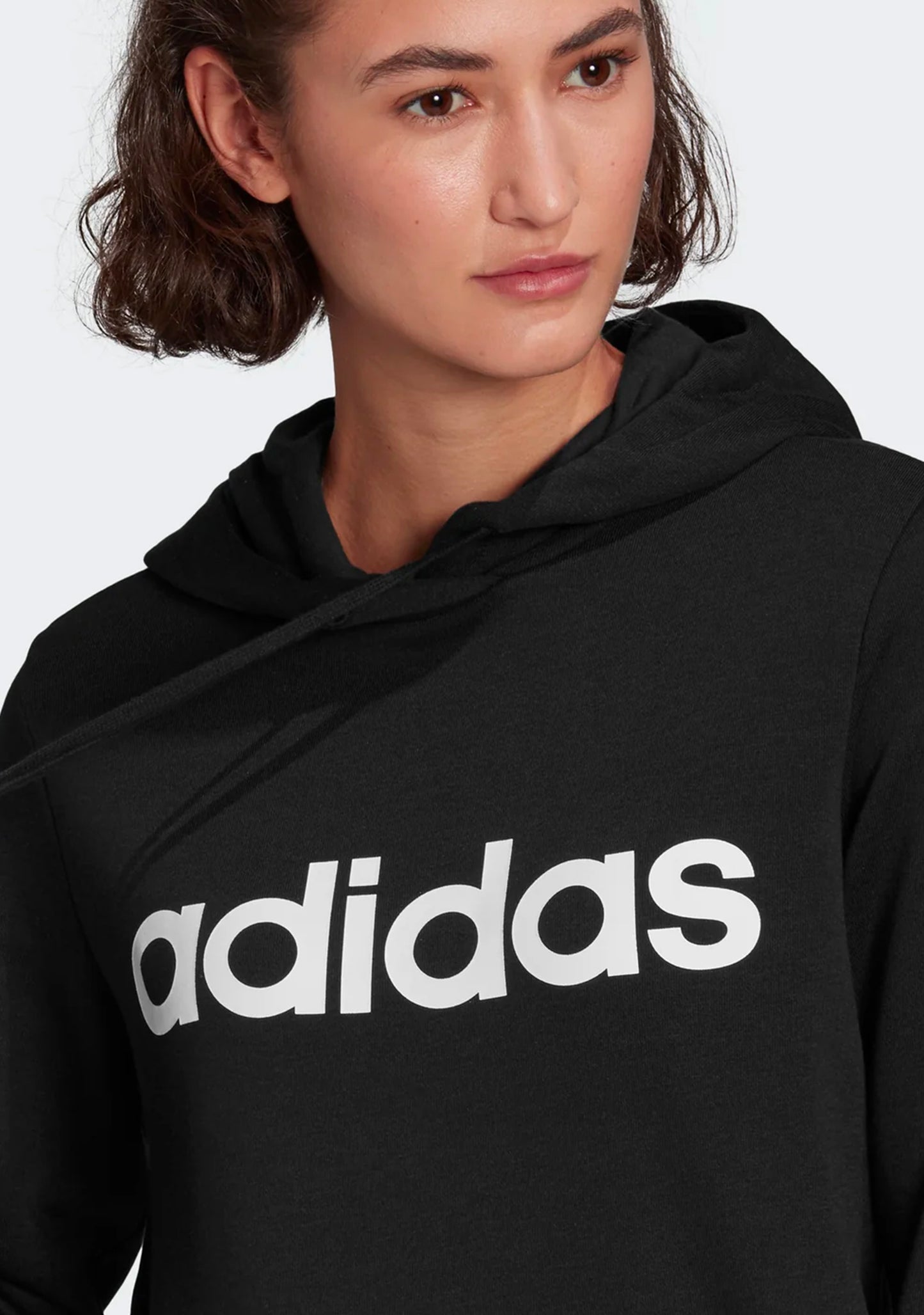 Adidas Women's Essentials Linear Cotton Hoodie