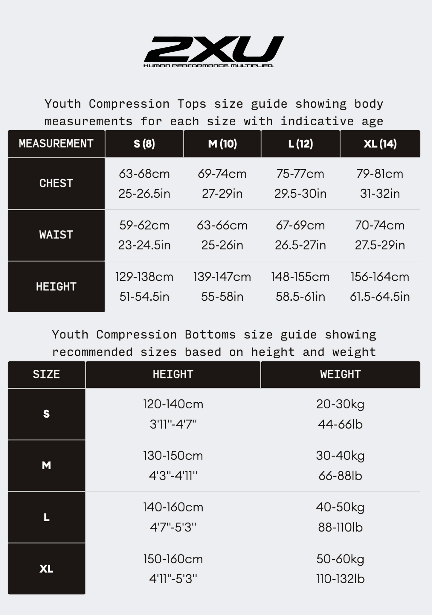 2XU Junior Core Girls' Compression Tight