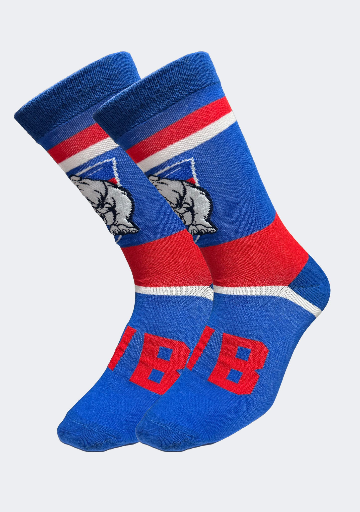 NAR Men's Western Bulldogs 2 Pk Supporter Socks