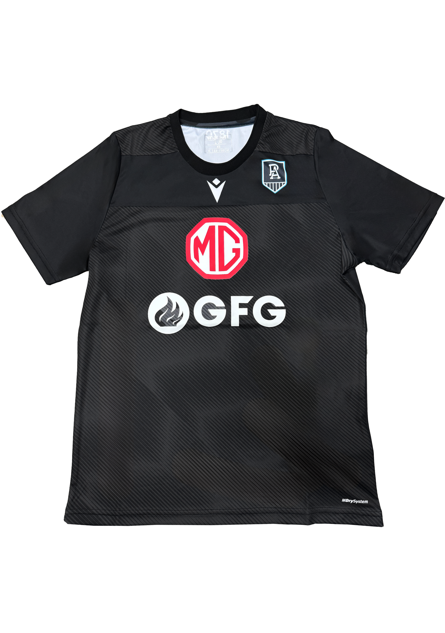 Macron Junior Port Adelaide Run out Tee <BR> 58130386