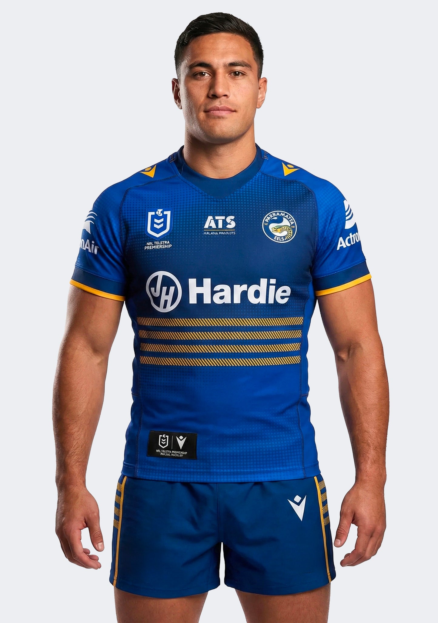 Macron Men's Parramatta Eels 2025 Replica Home Shirt