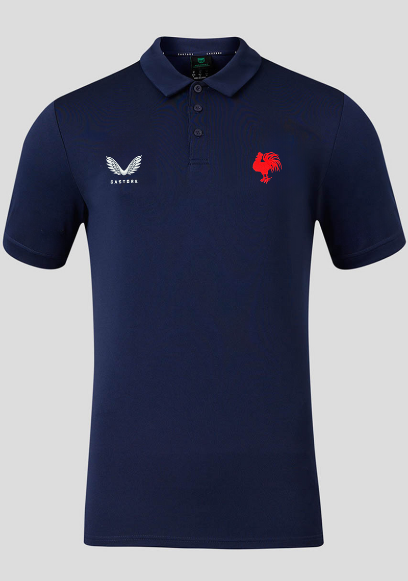 Castore Mens Roosters Travel Polo <BR> JCSRMP1