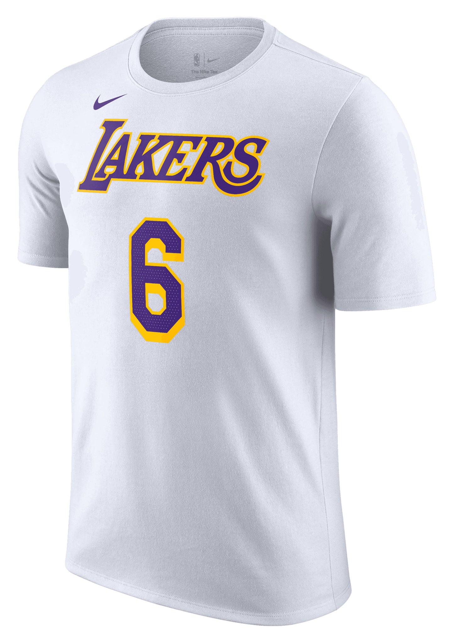 Nike Men’s NBA T-Shirt White LeBron James Lakers