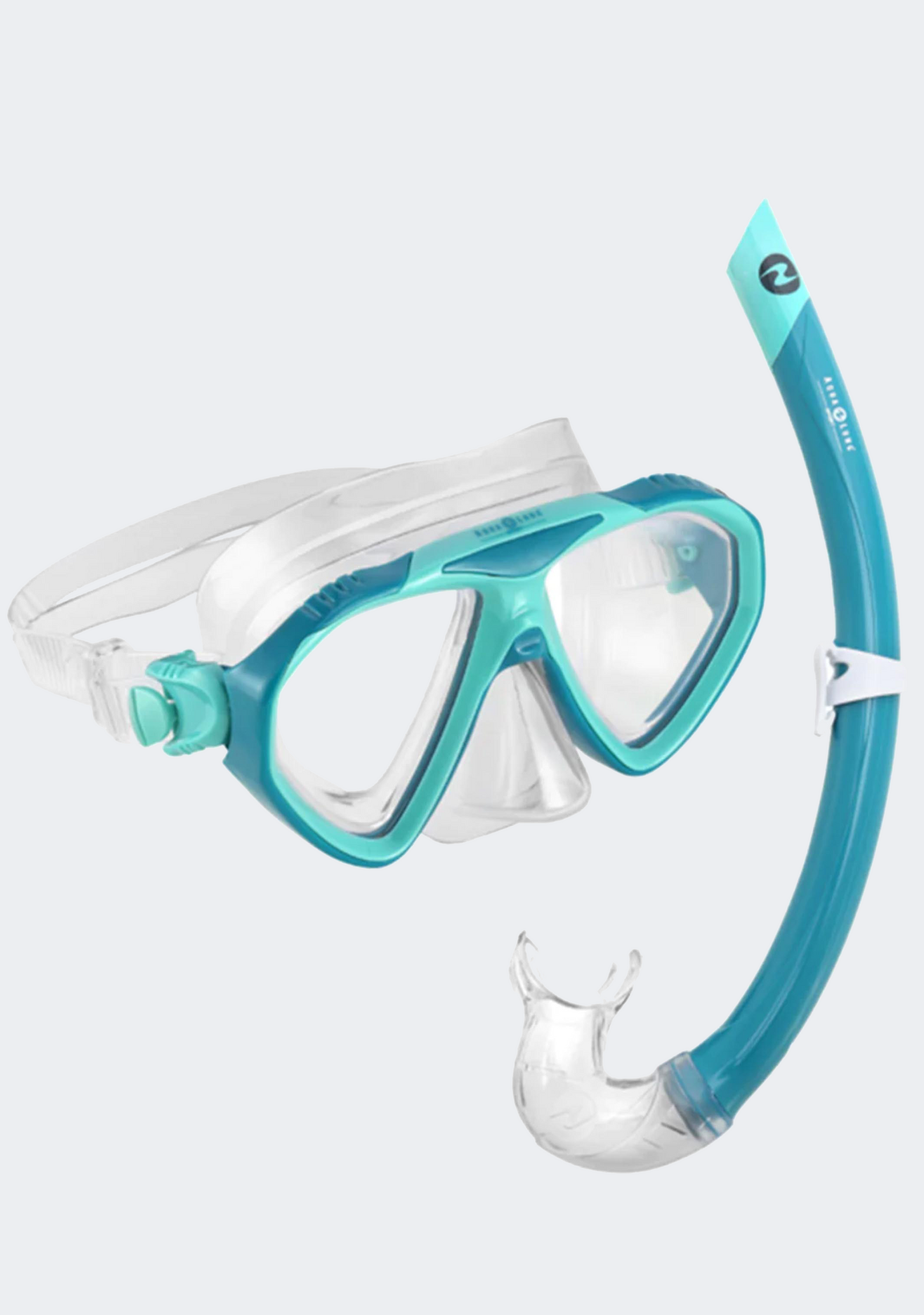 Aqua Lung Panda Junior Mask Snorkel Set Green Turquoise