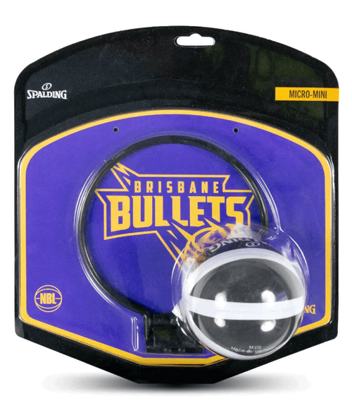 Spalding NBL Team Micro Mini Backboard Brisbane Bullets <BR> 5001/NBL/BRI