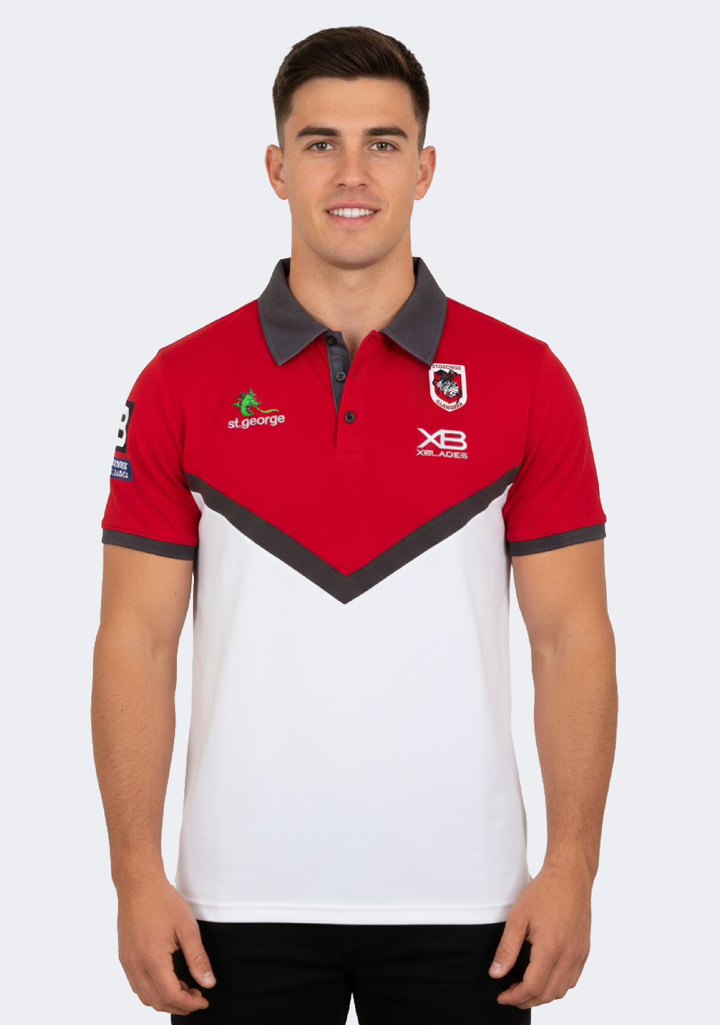 XBlades Men's St George Illawarra Dragons 2018 Media Polo