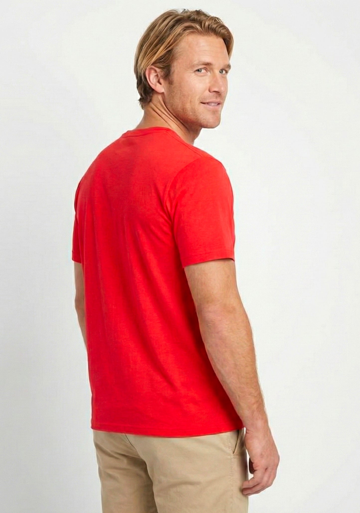 Champion Men's Script Logo Short Sleeve Tee Red