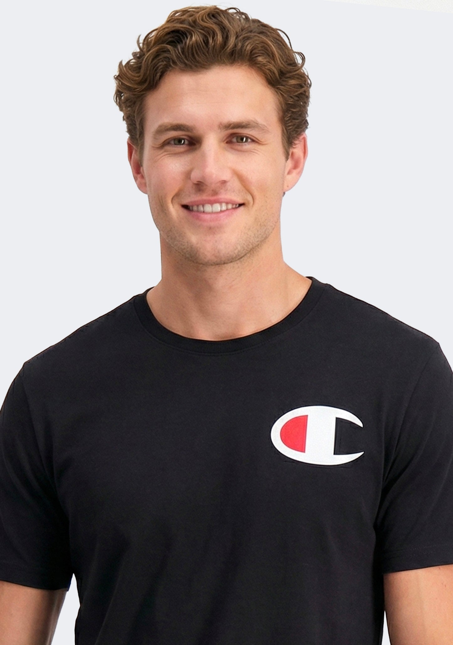 Champion Men’s C Logo Short Sleeve Tee Black