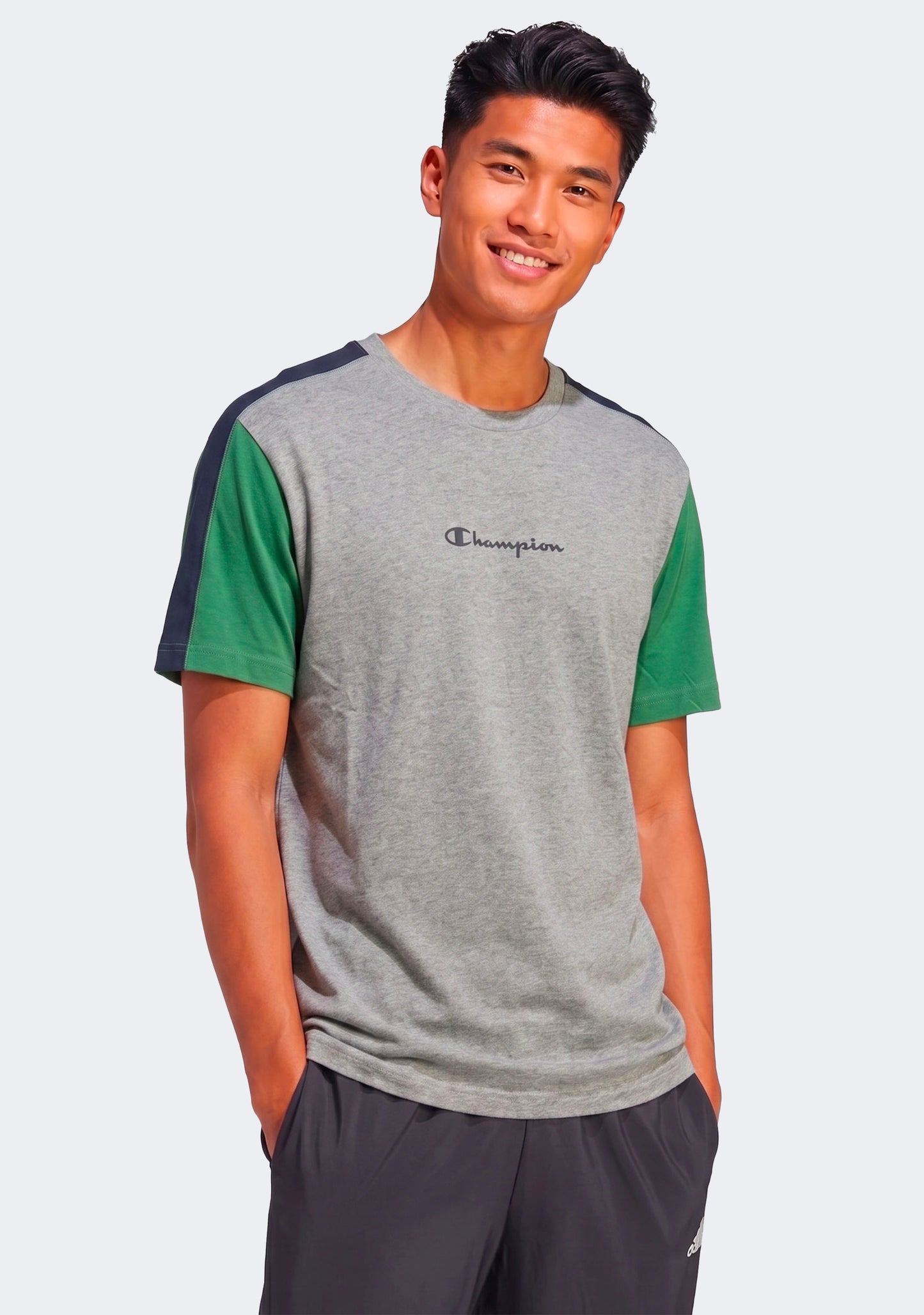 Champion Men’s EU Mod Block Tee Grey/Green